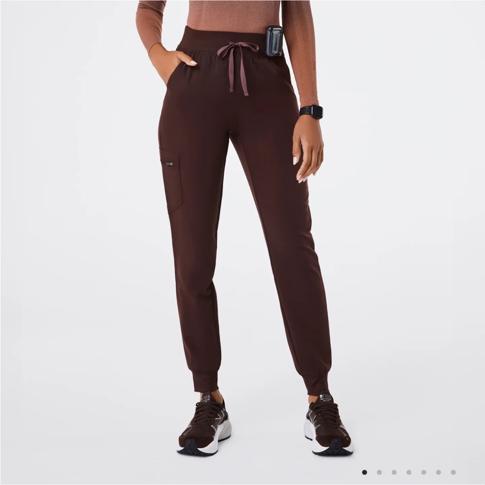 COPY - High Waisted Zamora Jogger Scrub Pants -Espresso
